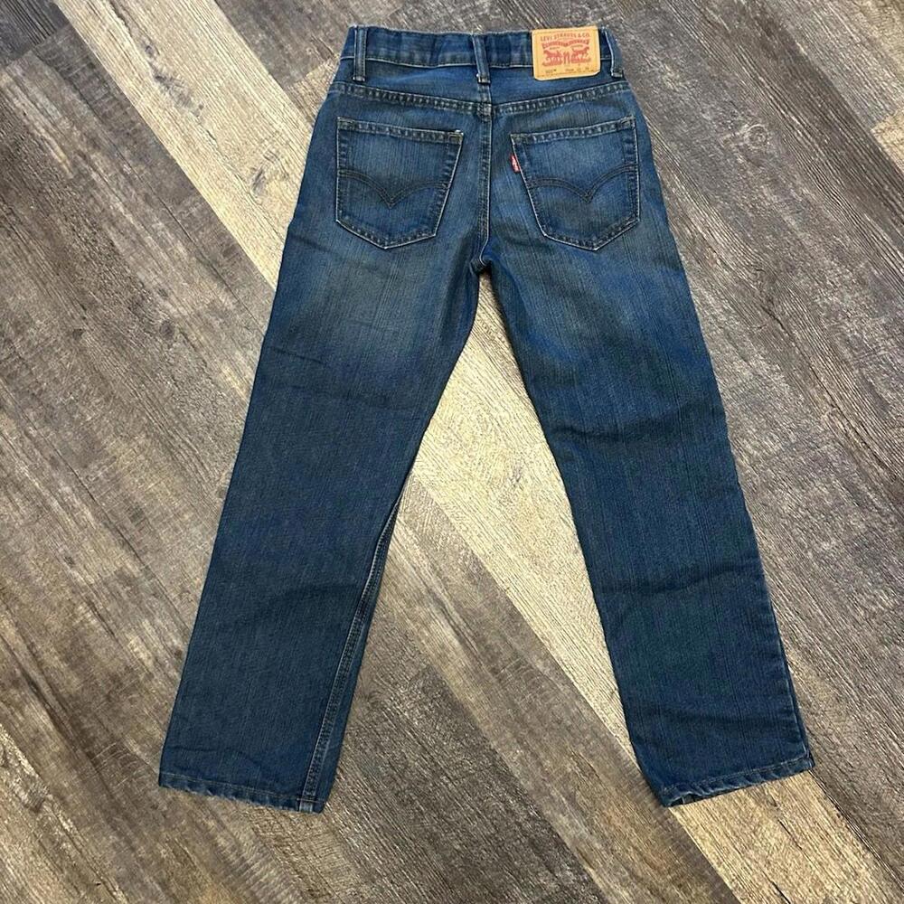 Levi’s 505 Boys Jeans 23x25 Slim Fit Dark Wash Classic Youth Denim Everyday